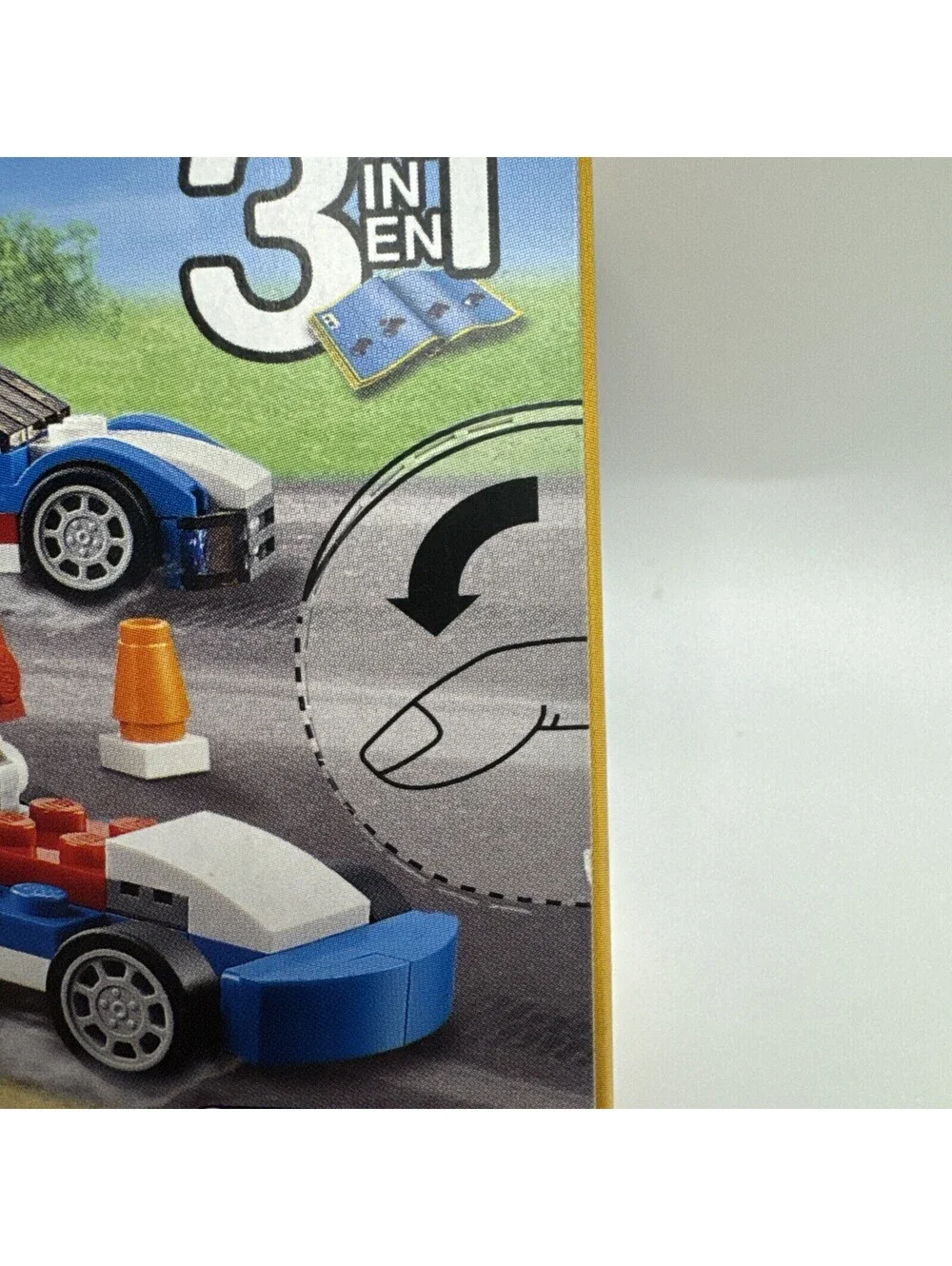LEGO CREATOR: Blue Racer (31027) Small Box 67 Pc Race Car 3-in-1 set